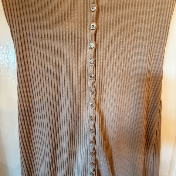 Guess Tan Ribbed Mini Dress - Picture 2 of 4